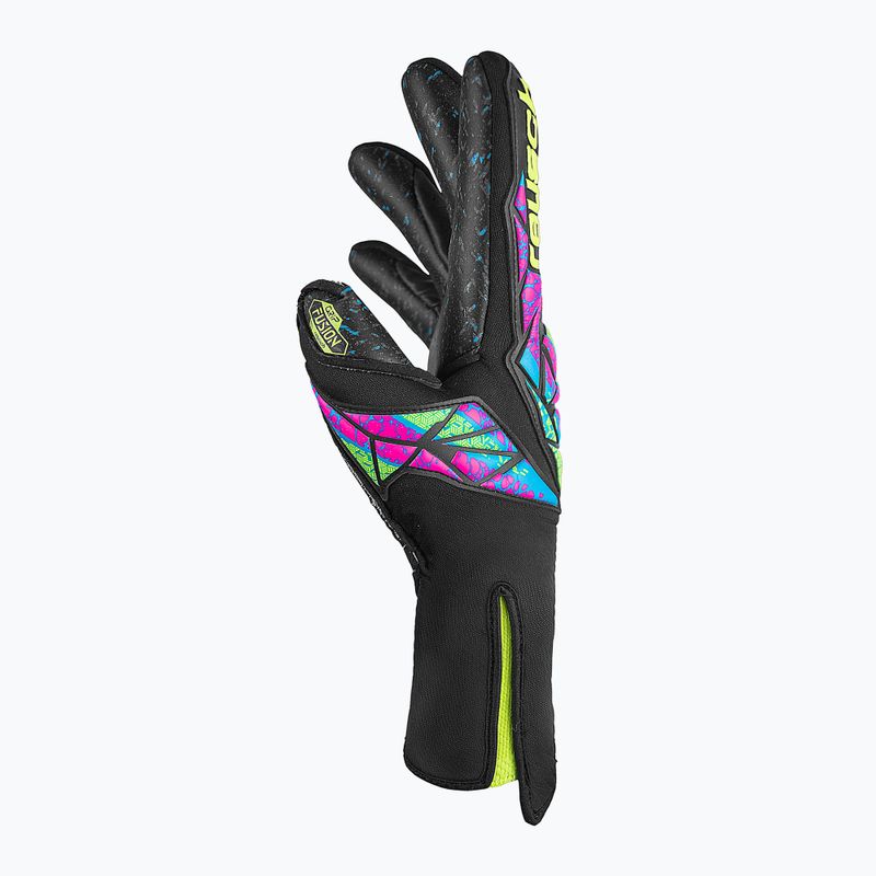 Mănuși de portar  Reusch Attrakt Fusion Strapless black/safety yellow/black 4