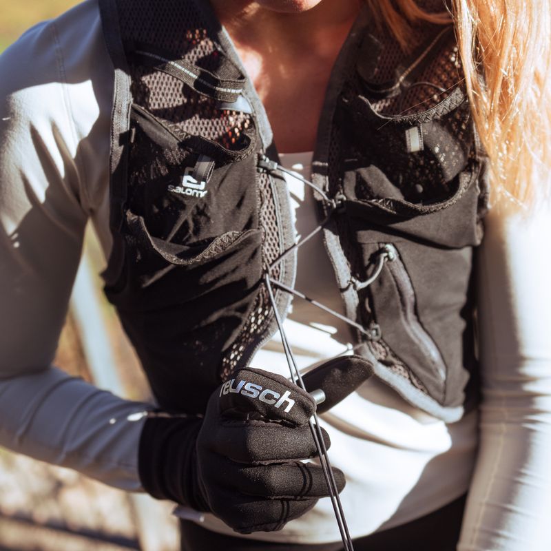 Mănuși pentru bărbați Reusch Karayel Windstopper Touch-Tec black/silver 5