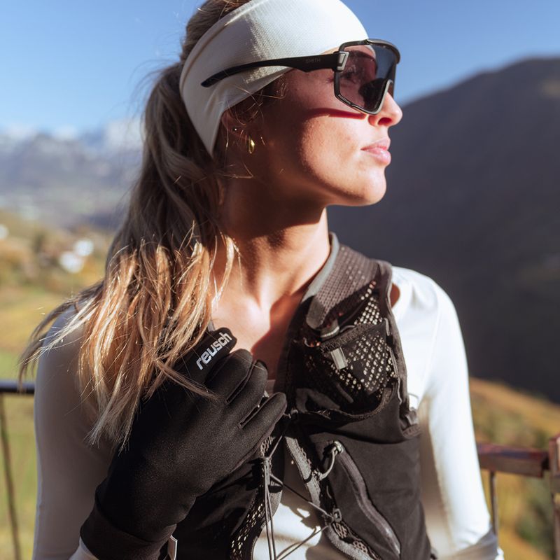 Mănuși pentru bărbați Reusch Karayel Windstopper Touch-Tec black/silver 6