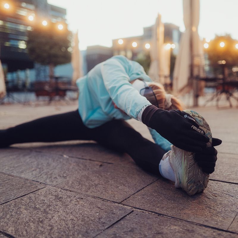 Mănuși pentru bărbați Reusch Karayel Windstopper Touch-Tec black/silver 9