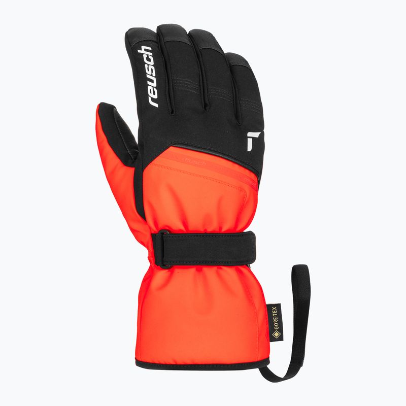 Mănuși de schi Reusch Morris GORE-TEX black/fluo red 3
