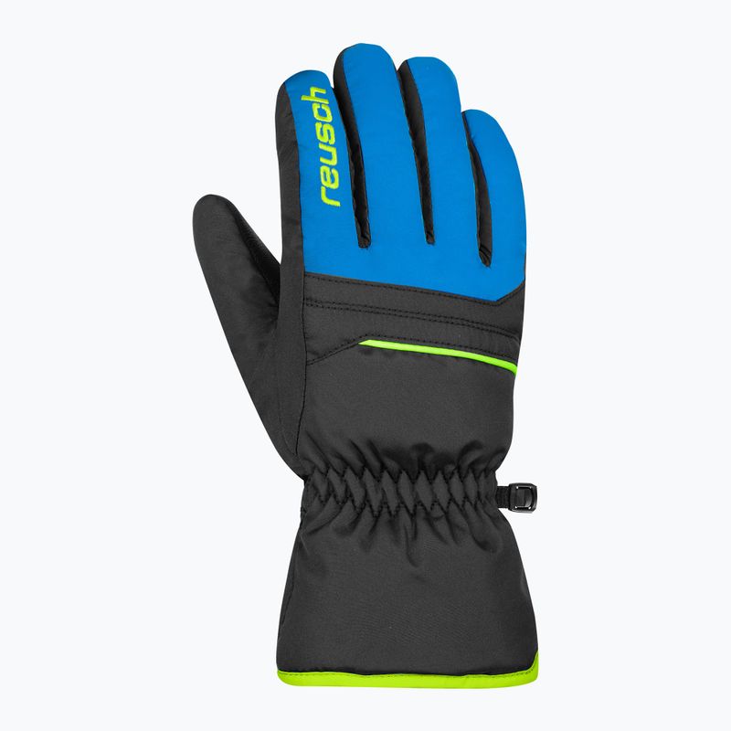 Mănuși de schi pentru copii Reusch Alan Junior black/brilliant blue/safety yellow 2