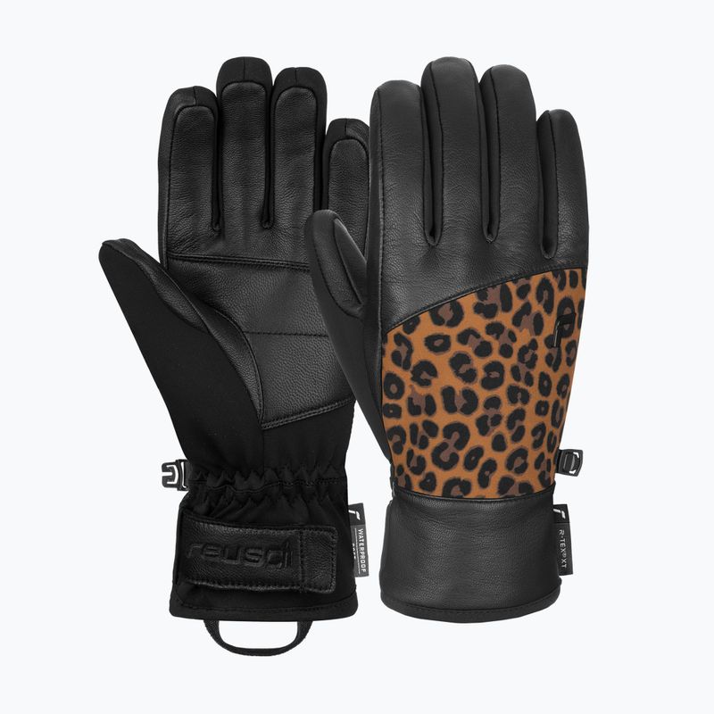 Mănuși de schi pentru femei Reusch Beatrix R-Tex XT black/brown leopard 6