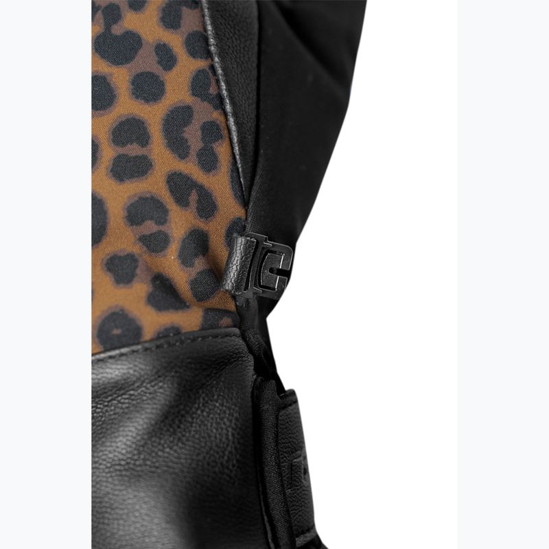Mănuși de schi pentru femei Reusch Beatrix R-Tex XT black/brown leopard 10