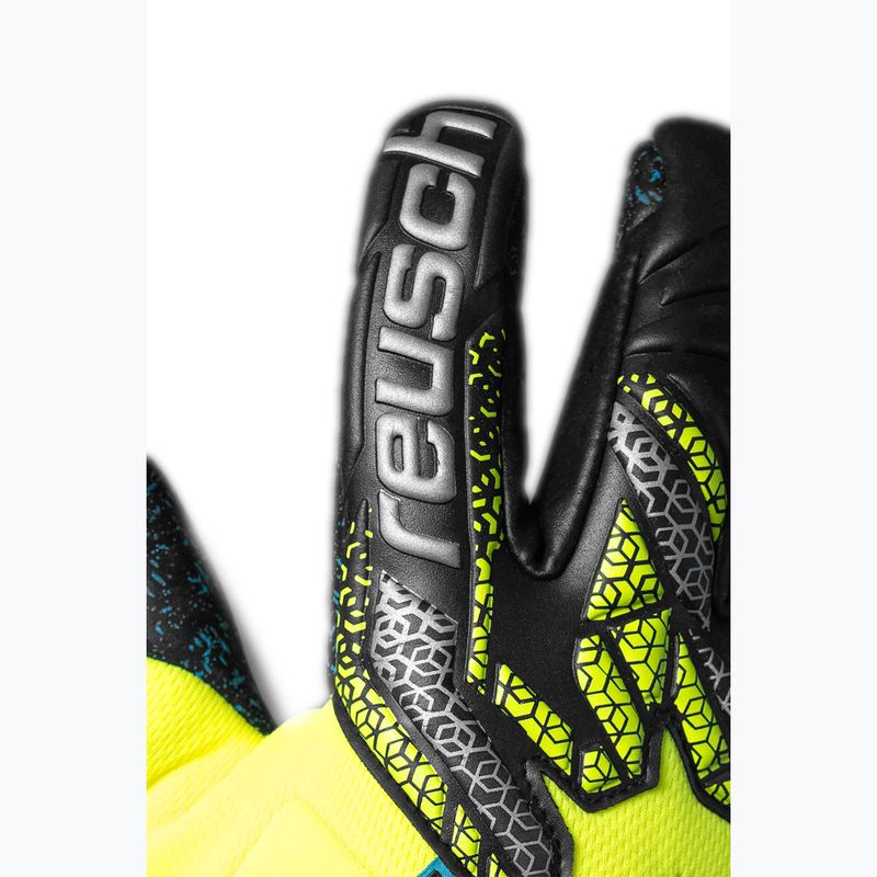 Mănuși de portar  Reusch Attrakt Fusion Guardian safety yellow/silver/black 5