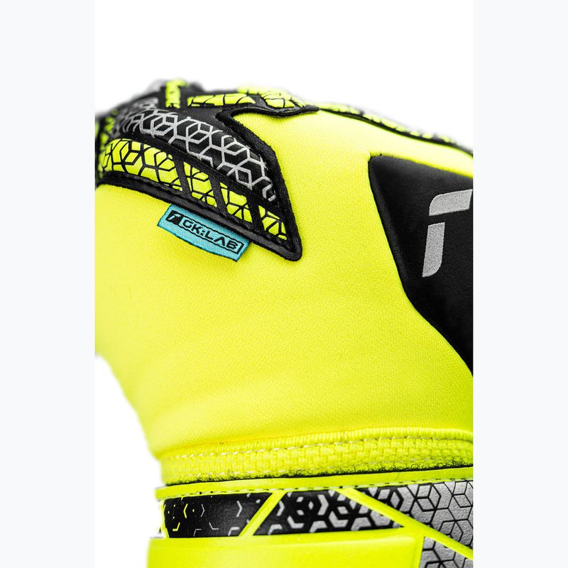 Mănuși de portar Reusch Attrakt Duo Evolution safety yellow/silver/black 7