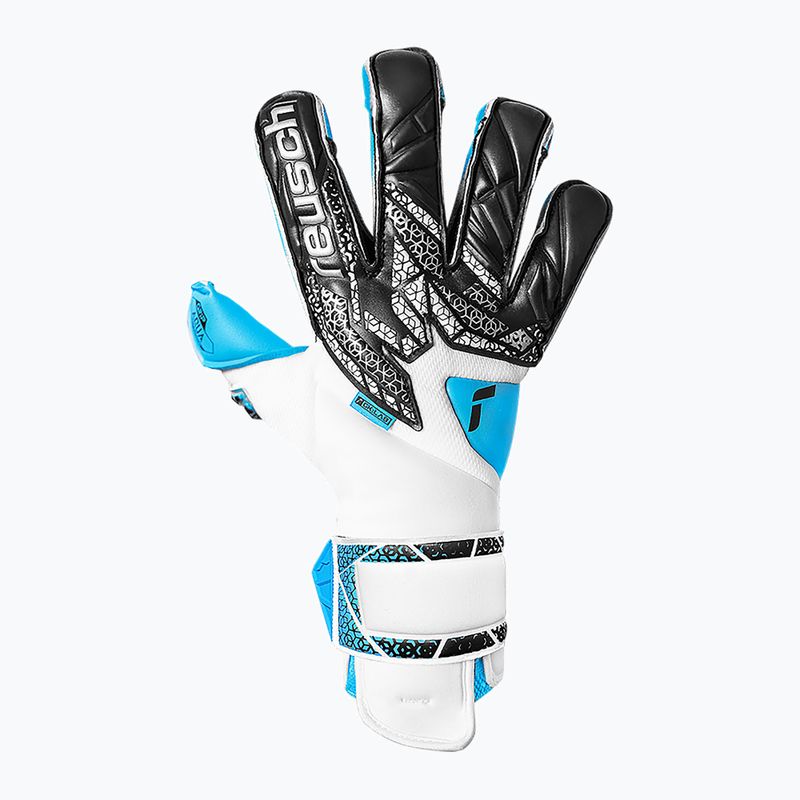 Mănuși de portar Reusch Attrakt Aqua Evolution white/black/aqua blue 2