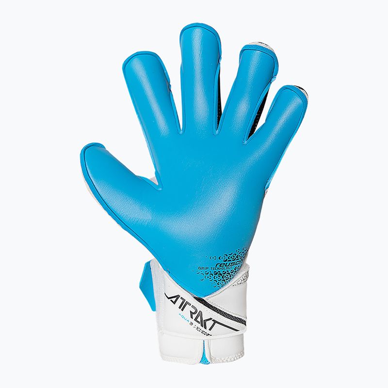 Mănuși de portar Reusch Attrakt Aqua Evolution white/black/aqua blue 4