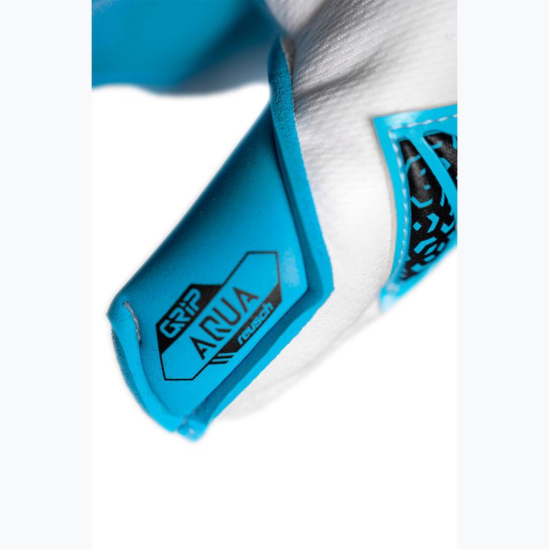 Mănuși de portar Reusch Attrakt Aqua Evolution white/black/aqua blue 8