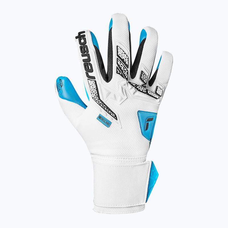 Mănuși de portar Reusch Attrakt Freegel Aqua white/black/aqua blue 2