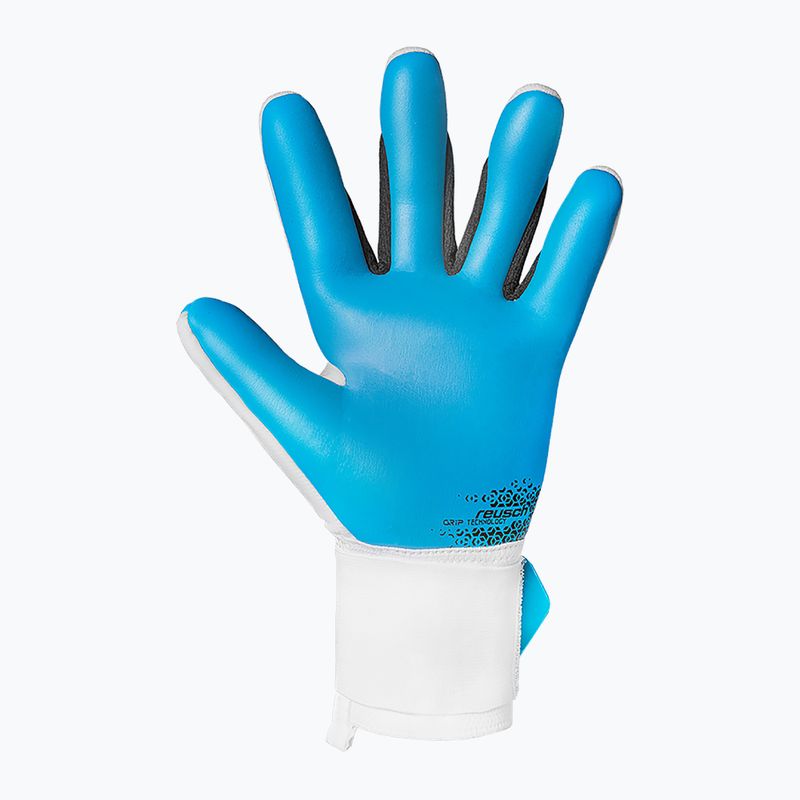 Mănuși de portar Reusch Attrakt Freegel Aqua white/black/aqua blue 3