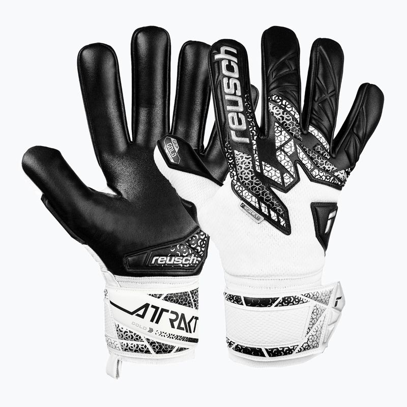 Mănuși de portar Reusch Attrakt Gold NC white/silver/black