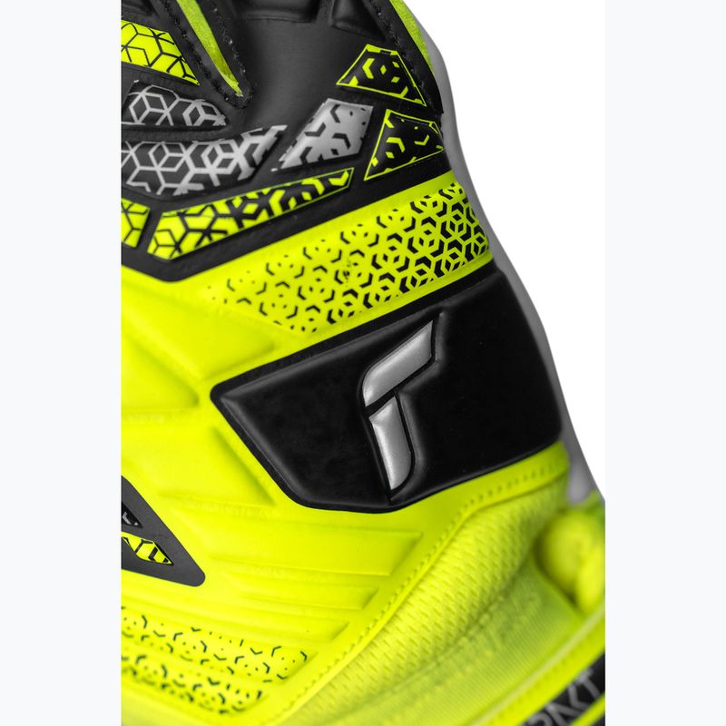 Mănuși de portar Reusch Attrakt Starter Solid safety yellow/silver 5