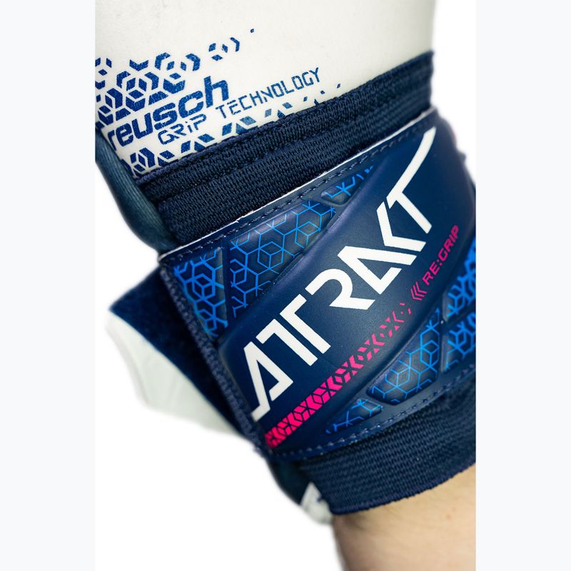 Mănuși de portar Reusch Attrakt RE:GRIP blue/pink/white 8