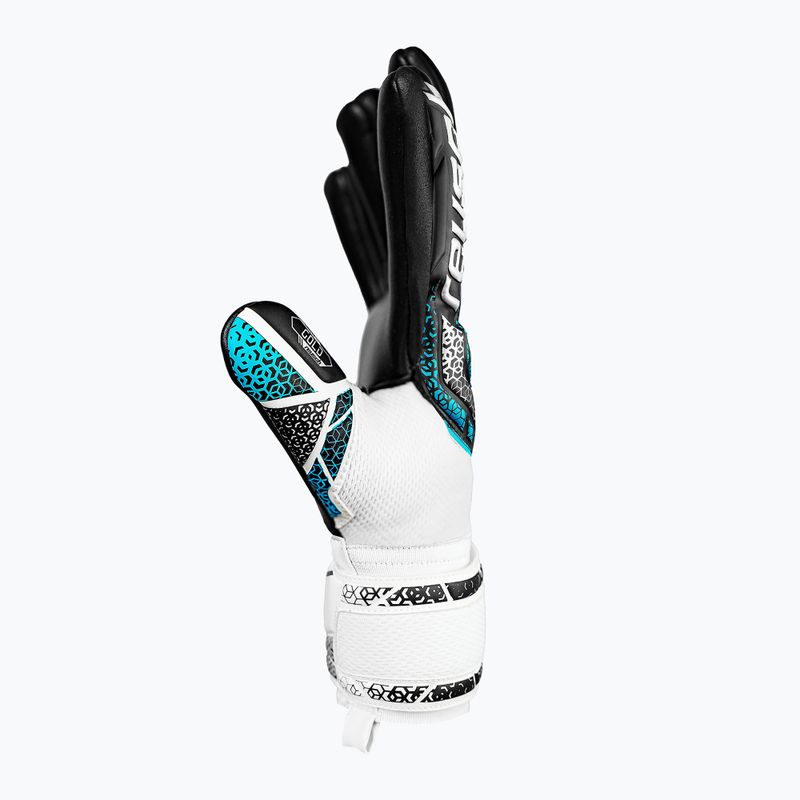 Mănuși de portar pentru copii Reusch Attrakt Gold NC Junior white/silver/black 4