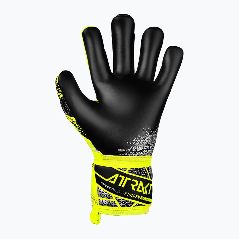 Mănuși de portar pentru copii  Reusch Attrakt Freegel Silver Junior safety yellow/silver/black 3