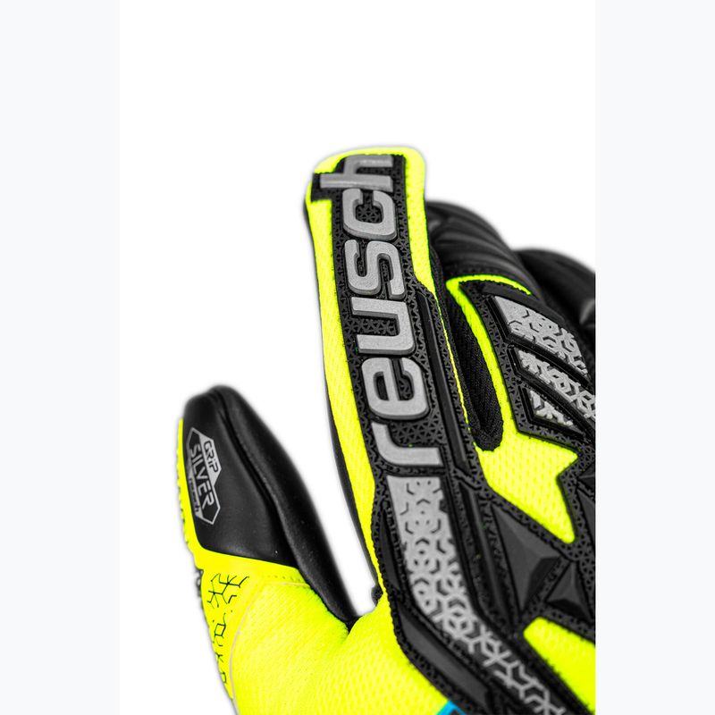 Mănuși de portar pentru copii  Reusch Attrakt Freegel Silver Junior safety yellow/silver/black 5