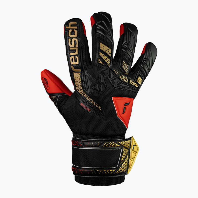 Mănuși de portar pentru copii  Reusch Attrakt Freegel Silver Junior black/gold/fiery red 2