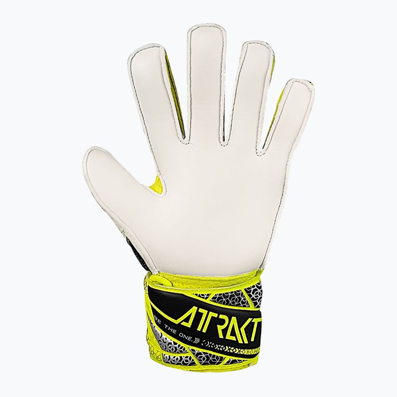 Mănuși de portar pentru copii  Reusch Attrakt Solid Junior safety yellow/silver 3