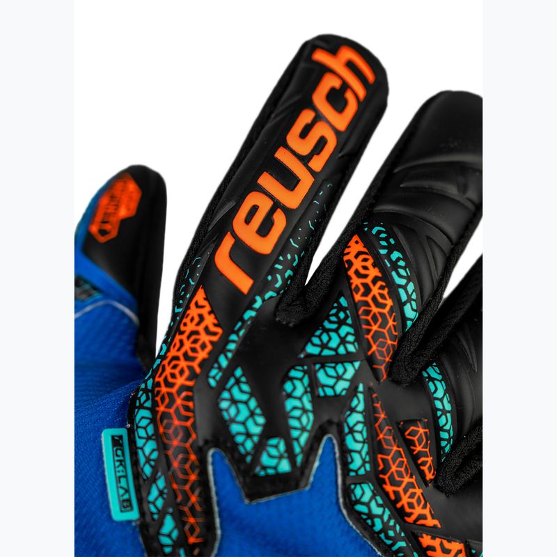 Mănuși de portar Reusch Attrakt Infinity NC Junior electric blue/shocking orange/black 5
