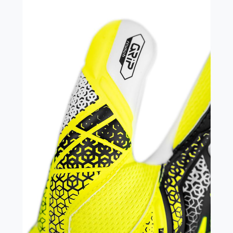 Mănuși de portar pentru copii Reusch Attrakt Grip Junior safety yellow/silver 6