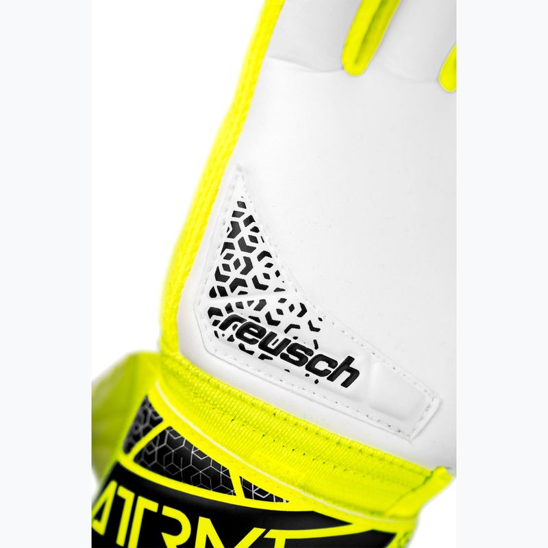 Mănuși de portar pentru copii Reusch Attrakt Grip Junior safety yellow/silver 7