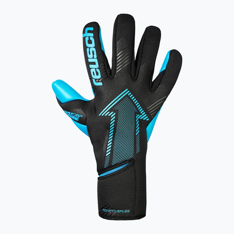 Mănuși de portar Reusch Fastgrip Aqua black/aqua blue 2