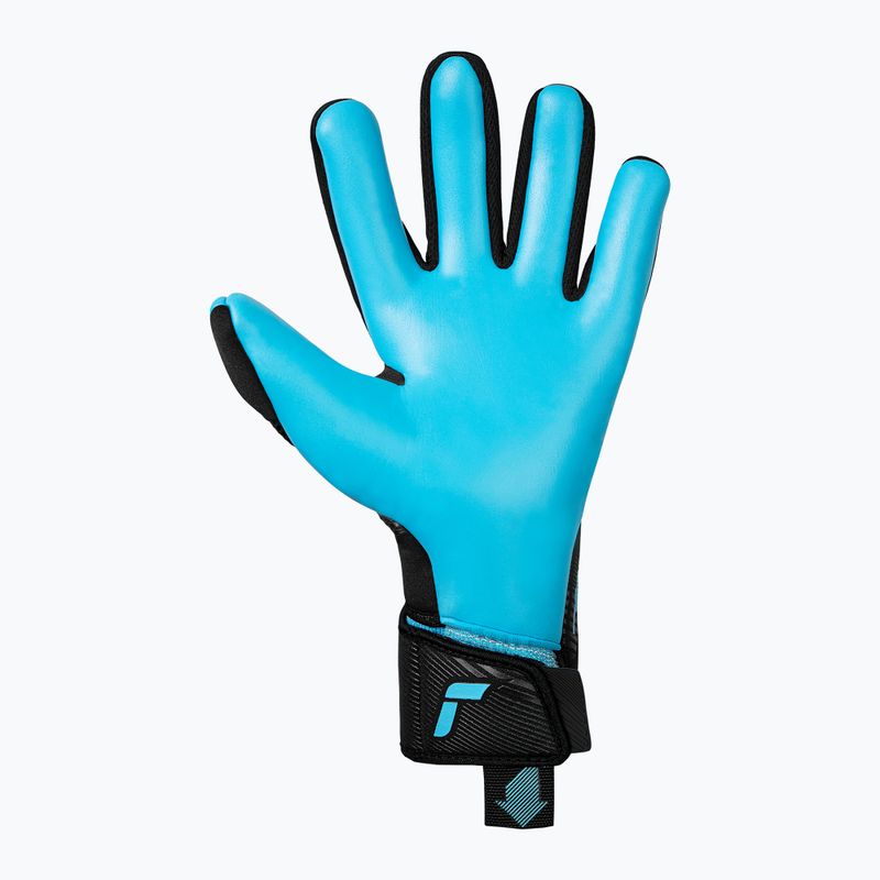 Mănuși de portar Reusch Fastgrip Aqua black/aqua blue 3