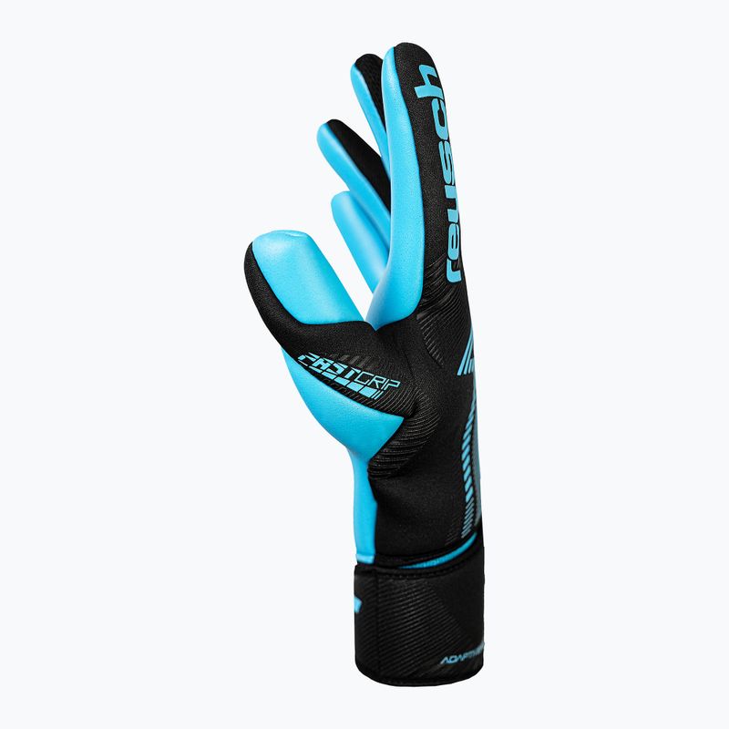 Mănuși de portar Reusch Fastgrip Aqua black/aqua blue 4