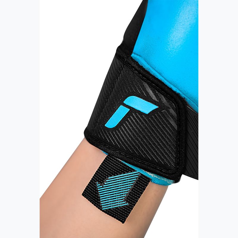 Mănuși de portar Reusch Fastgrip Aqua black/aqua blue 7