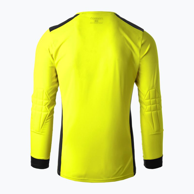 Tricou de portar pentru bărbați Reusch Match Longsleeve Padded safety yellow/black 2