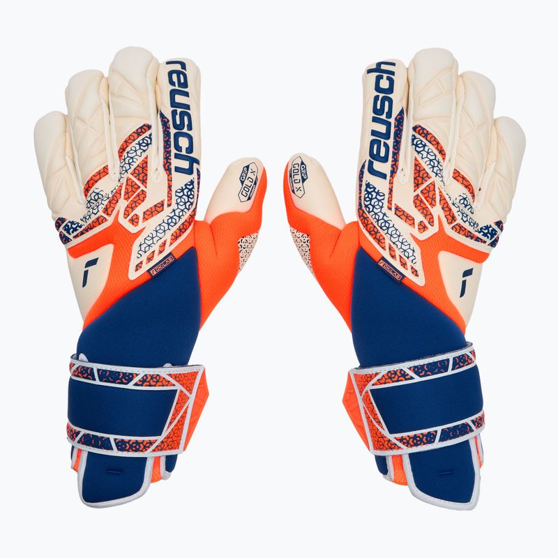 Mănuși de portar  Reusch Attrakt Gold X Guardian shocking orange/energize blue 2
