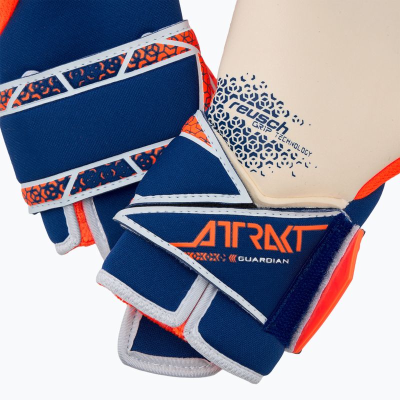 Mănuși de portar  Reusch Attrakt Gold X Guardian shocking orange/energize blue 5