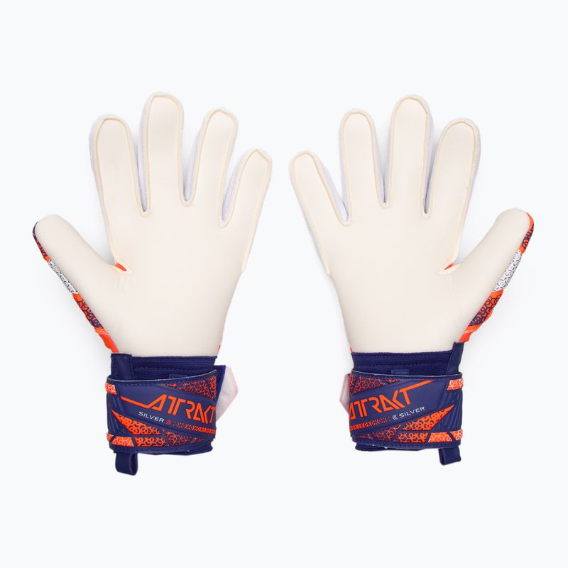 Mănuși de portar Reusch Attrakt Silver shocking orange/energize blue 3