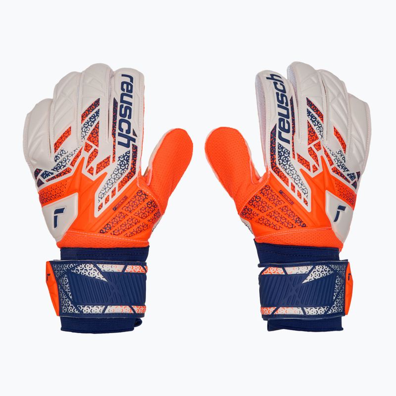 Mănuși de portar Reusch Attrakt Solid shocking orange/energize blue 2