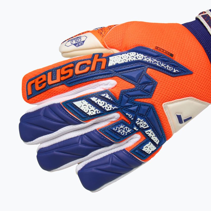 Reusch Attrakt Freegel Gold NC Junior portocaliu/albastru mănuși de portar pentru copii 6