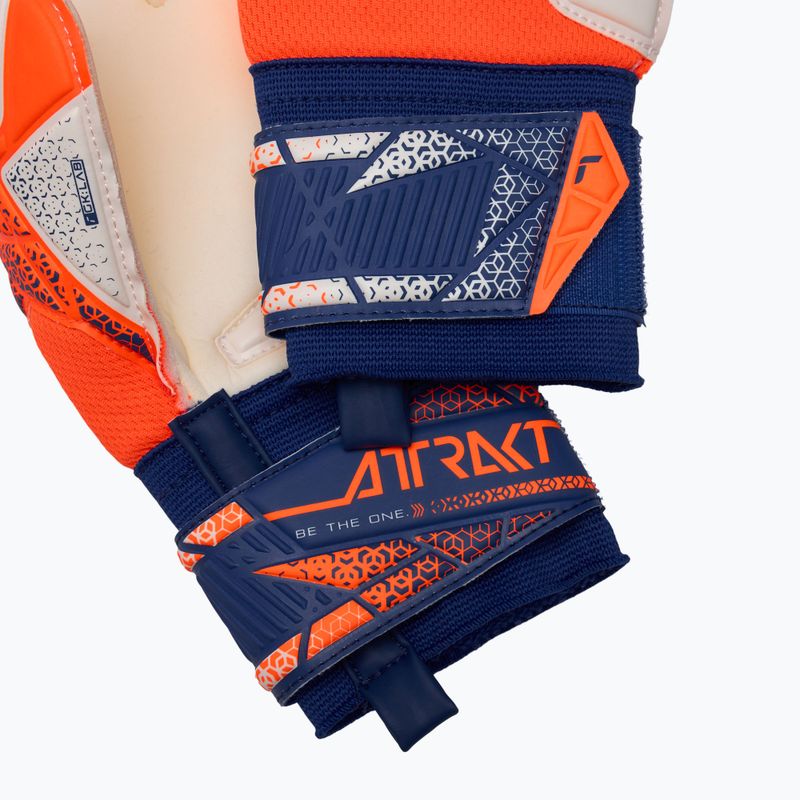 Mănuși de portar Reusch Attrakt Silver Junior shocking orange/energize blue 5