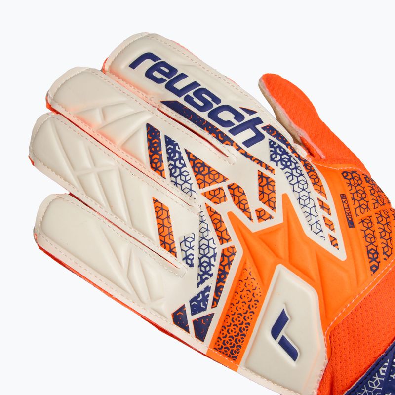 Mănuși de portar pentru copii  Reusch Attrakt Solid Junior shocking orange/energize blue 4