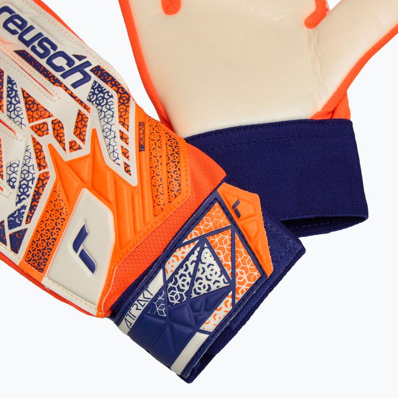 Mănuși de portar pentru copii Reusch Attrakt Starter Solid Junior shocking orange/energize blue 5