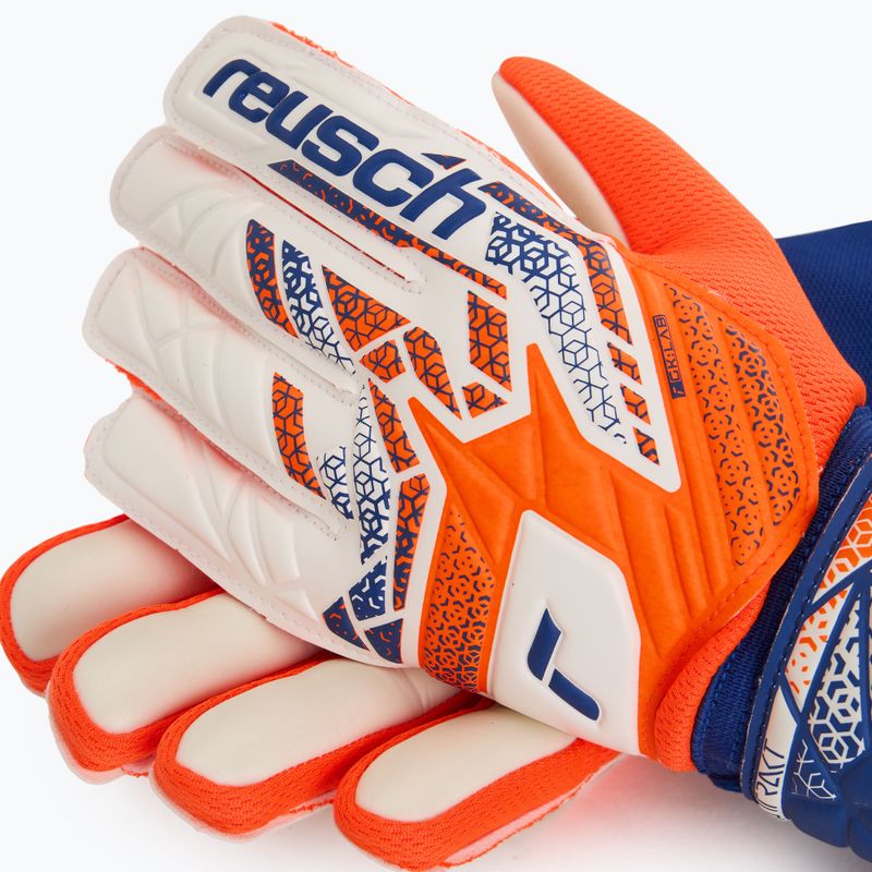 Mănuși de portar Reusch Attrakt Starter Solid shocking orange/energize blue 4