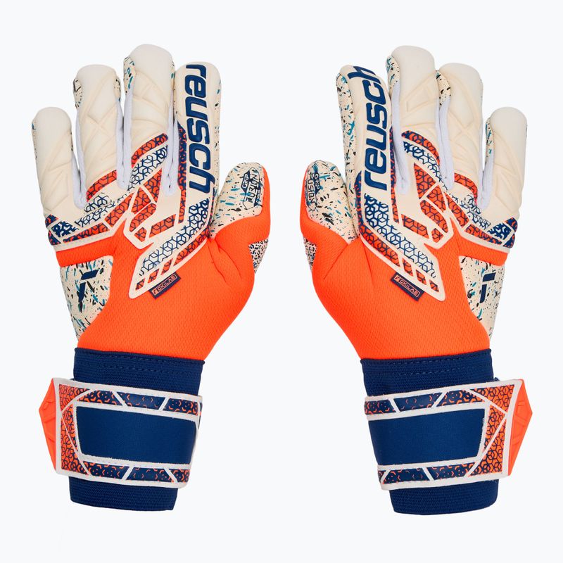 Mănuși de portar  Reusch Attrakt Fusion shocking orange/energize blue 2
