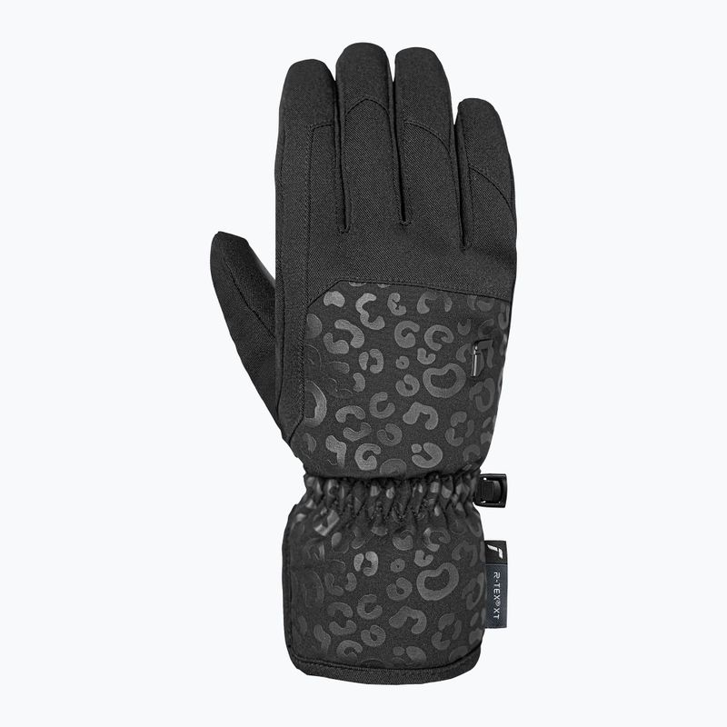 Mănuși de schi damă Reusch Keira R-Tex XT black/black leopard 3