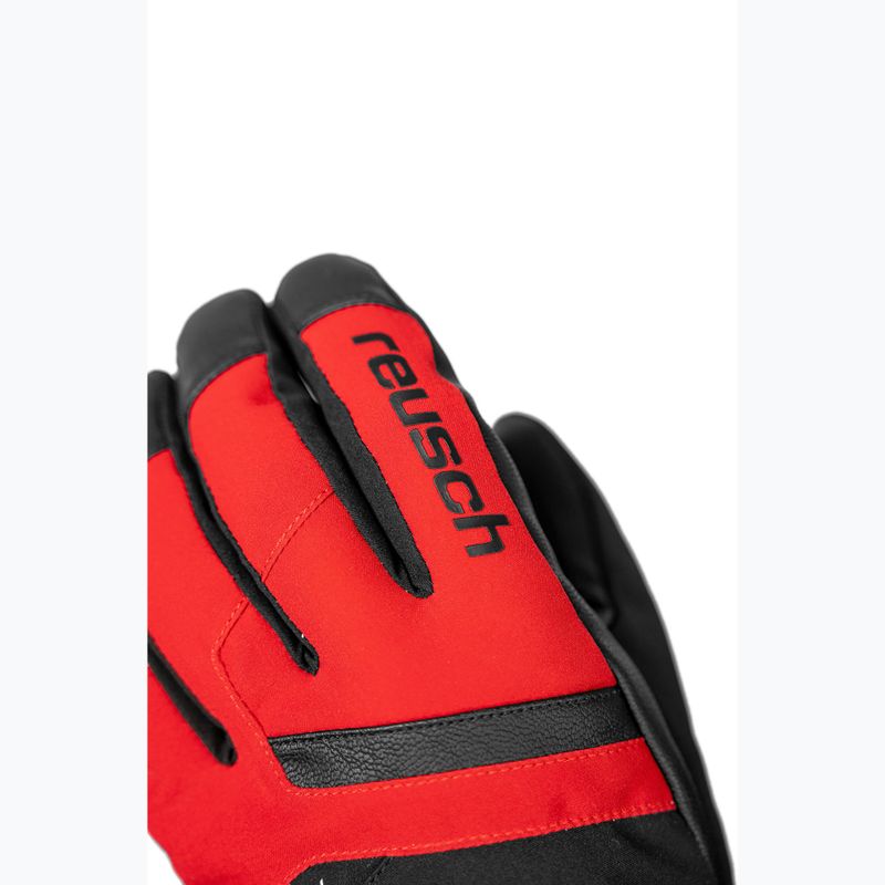 Mănuși de schi pentru bărbați Reusch Booster Gore-Tex black/tango red 5