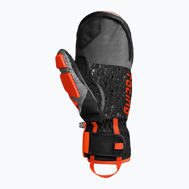 Mănuși de schi Reusch Worldcup Warrior GS Mitten black/silver/fluo red 3