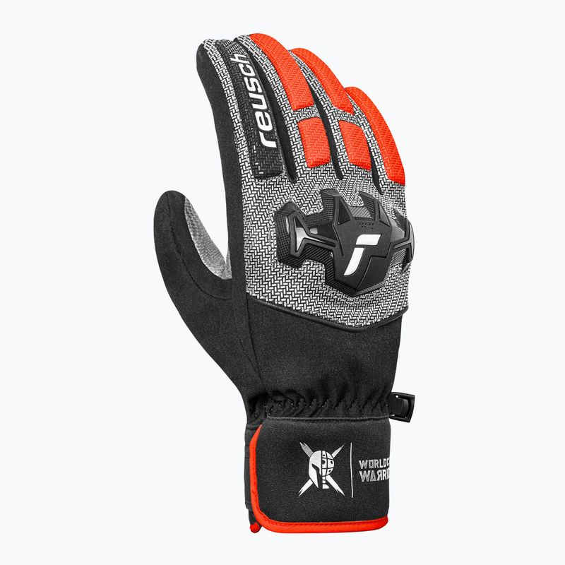 Mănuși de schi pentru bărbați Reusch Worldcup Warrior R-Tex XT black/silver/fluo red 3