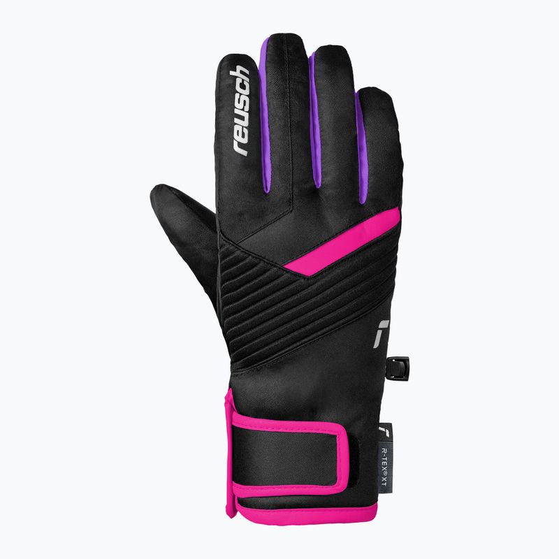 Mănuși de schi pentru copii Reusch Dan R-Tex XT Junior black/pink glo 3