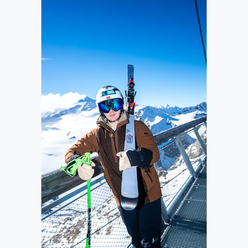 Mănuși de schi pentru bărbați Reusch Duality R-Wool Lobster tan/black 9