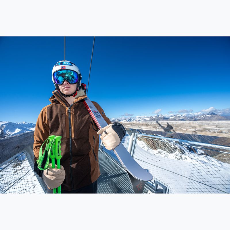 Mănuși de schi pentru bărbați Reusch Duality R-Wool Lobster tan/black 10