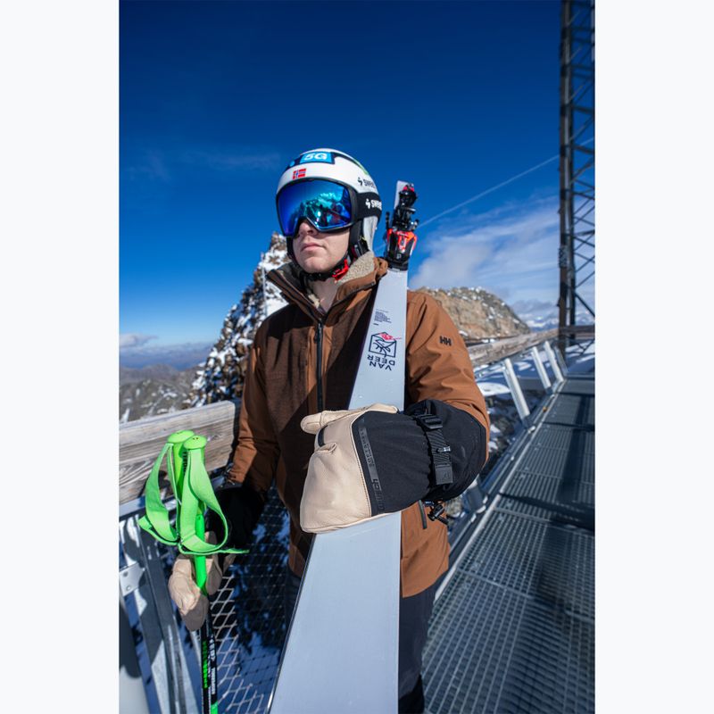 Mănuși de schi pentru bărbați Reusch Duality R-Wool Lobster tan/black 11