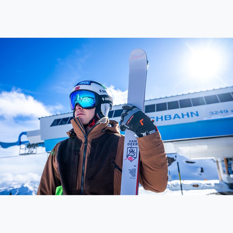 Mănuși de schi pentru bărbați Reusch Alpine Master black/silver/fluo red 11
